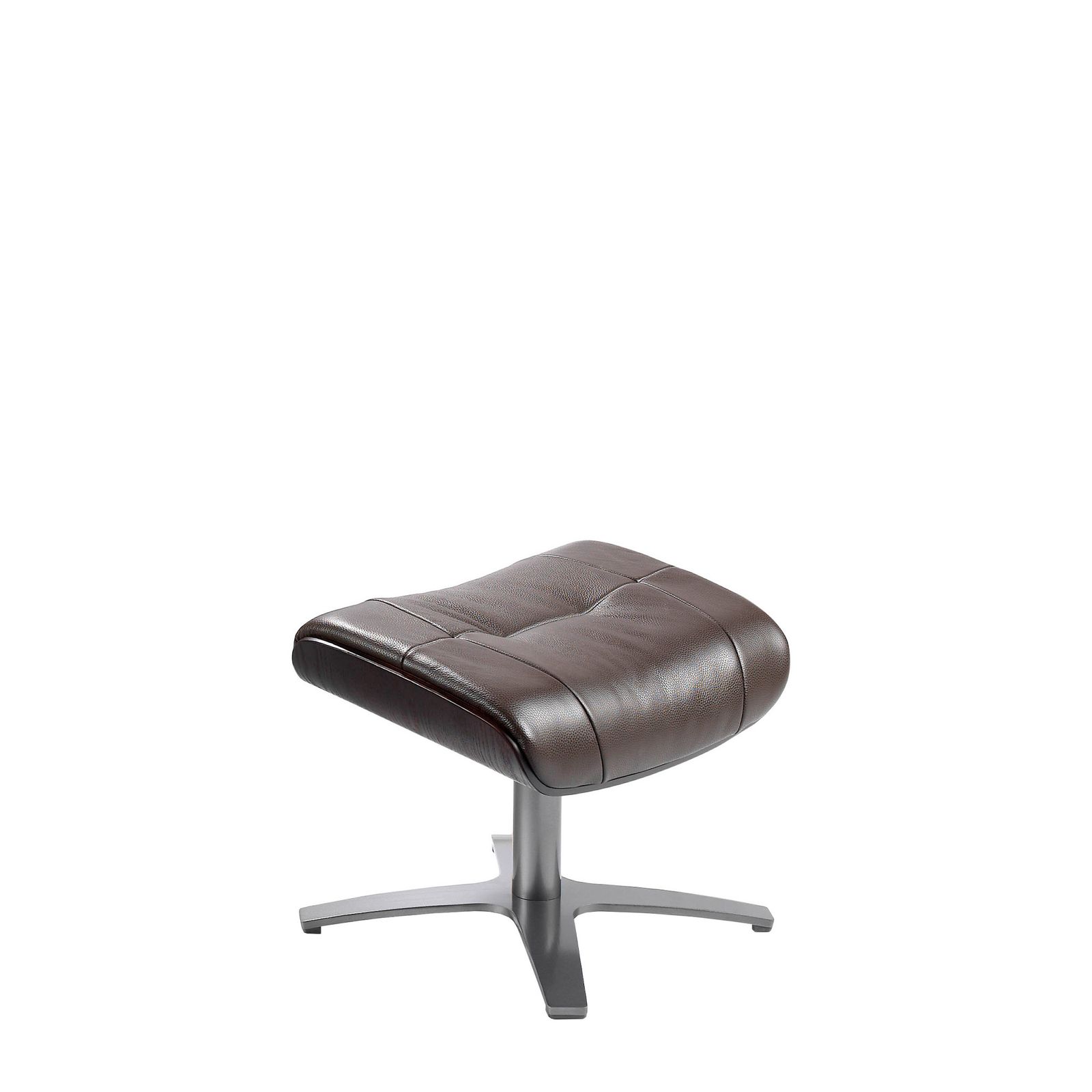 Ottoman swivel upholstered in leather by Angel Cerdá