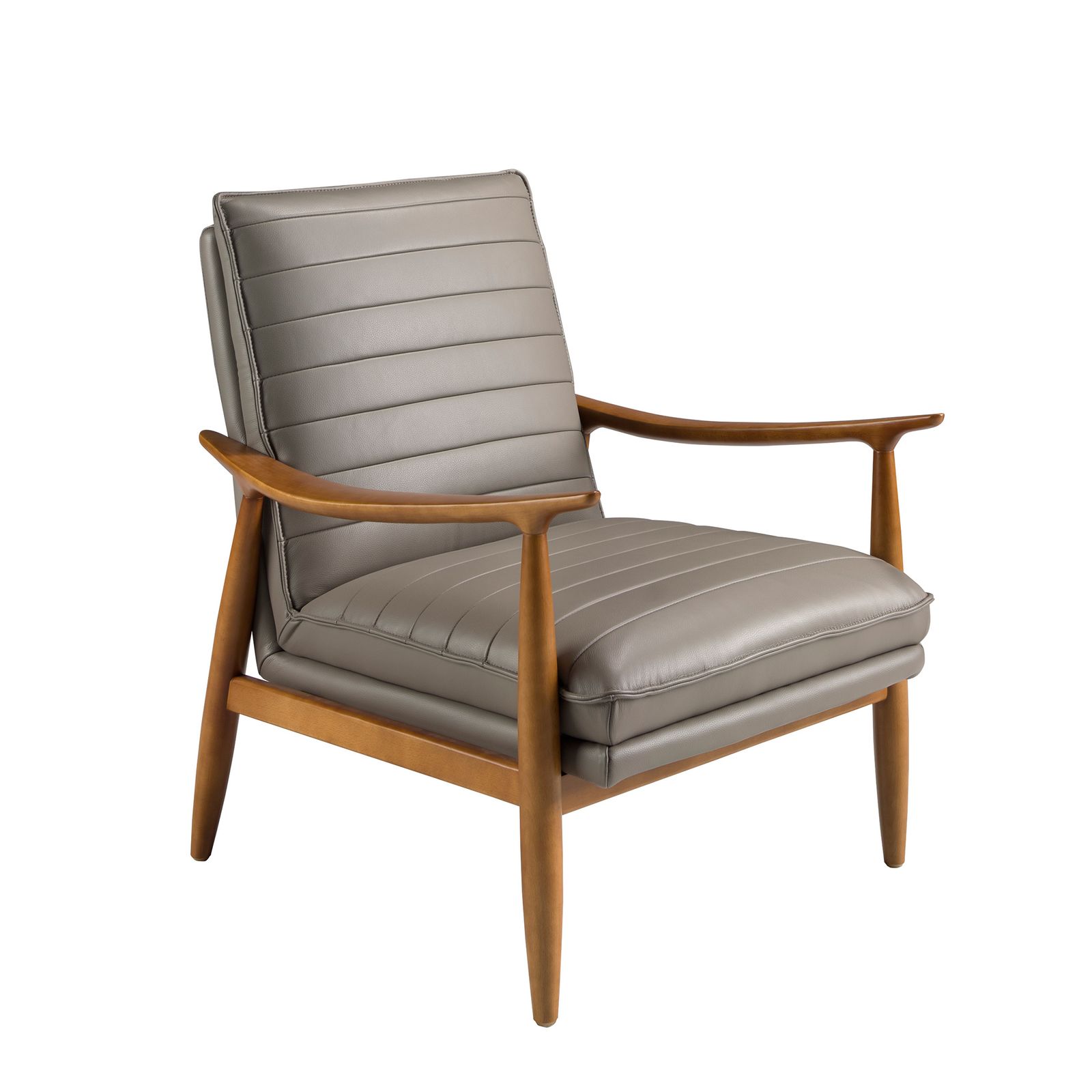 Armchair leather grey oscuro by Angel Cerdá