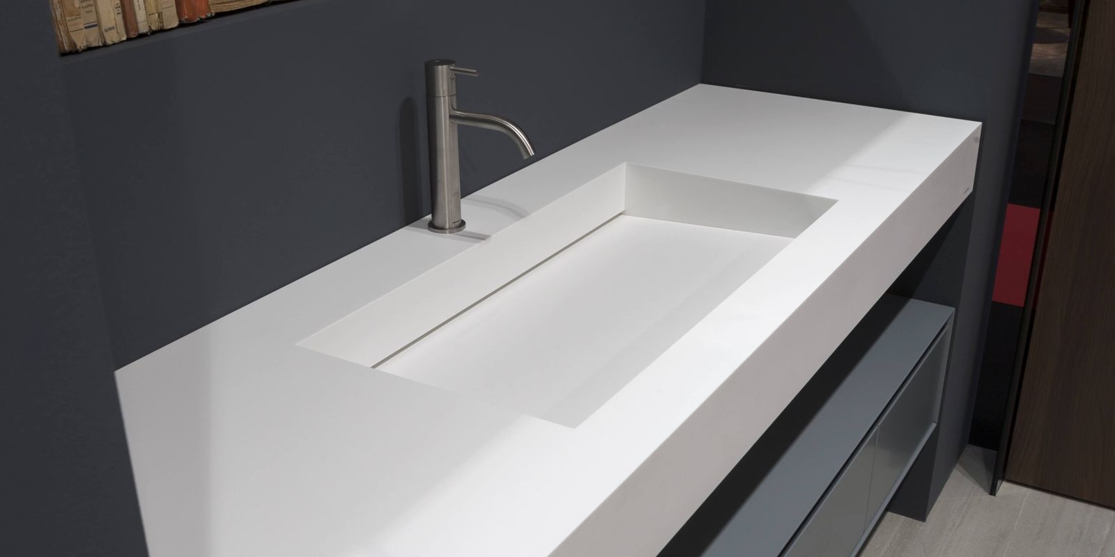 Slot and Myslot sink integrated in the top by Antoniolupi