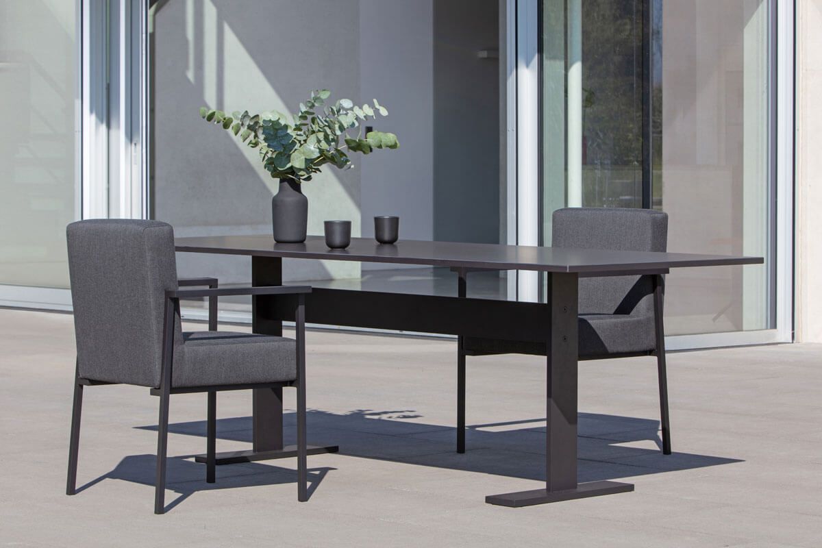 Aluminium/ceramic Garden table TEE by april furniture
