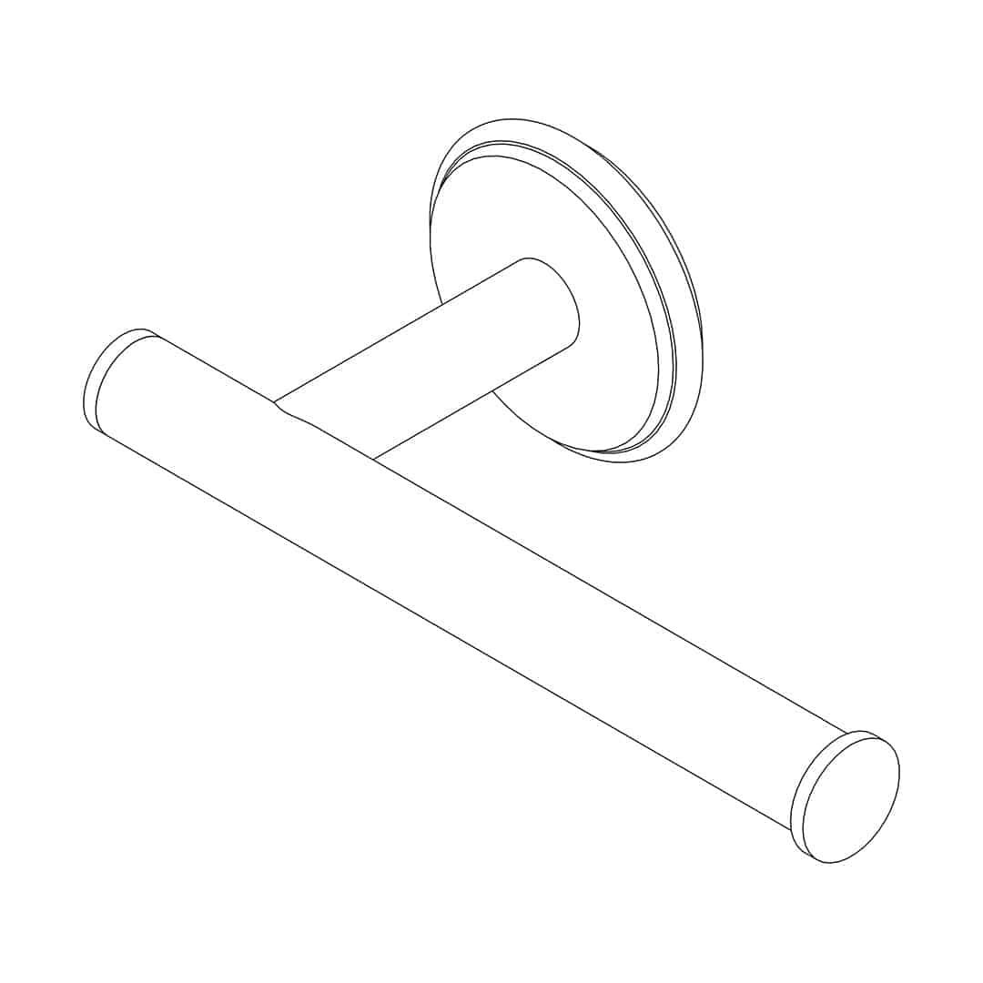 INstile porta rotolo ottone by AQUAELITE
