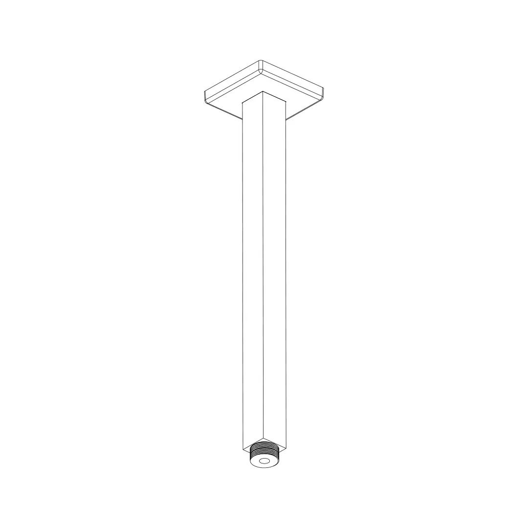 Braccio doccia da soffitto 22×22 mm // L. 300 mm by AQUAELITE
