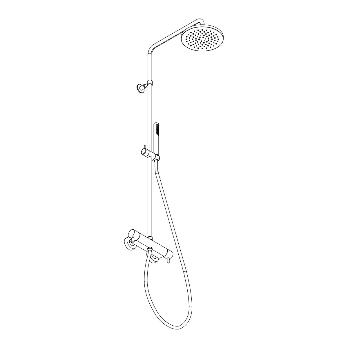 Colonna doccia con miscelatore termostatico by AQUAELITE