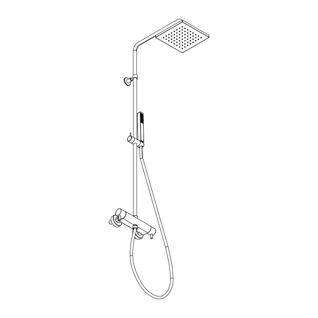 Colonna doccia con miscelatore termostatico by AQUAELITE