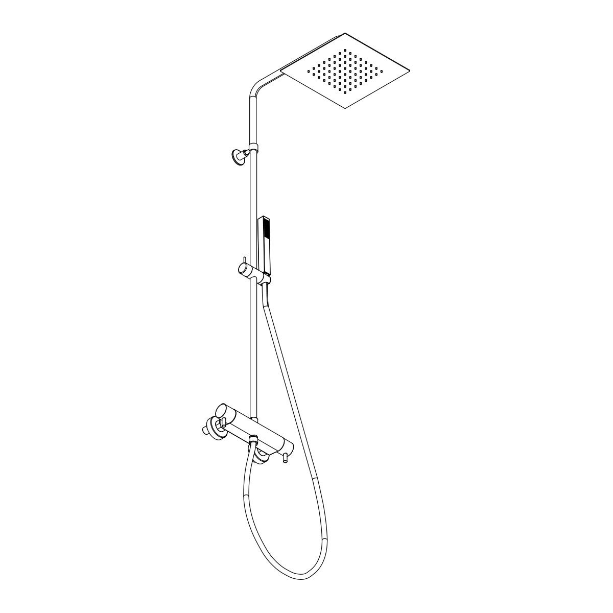 Colonna doccia con miscelatore termostatico by AQUAELITE
