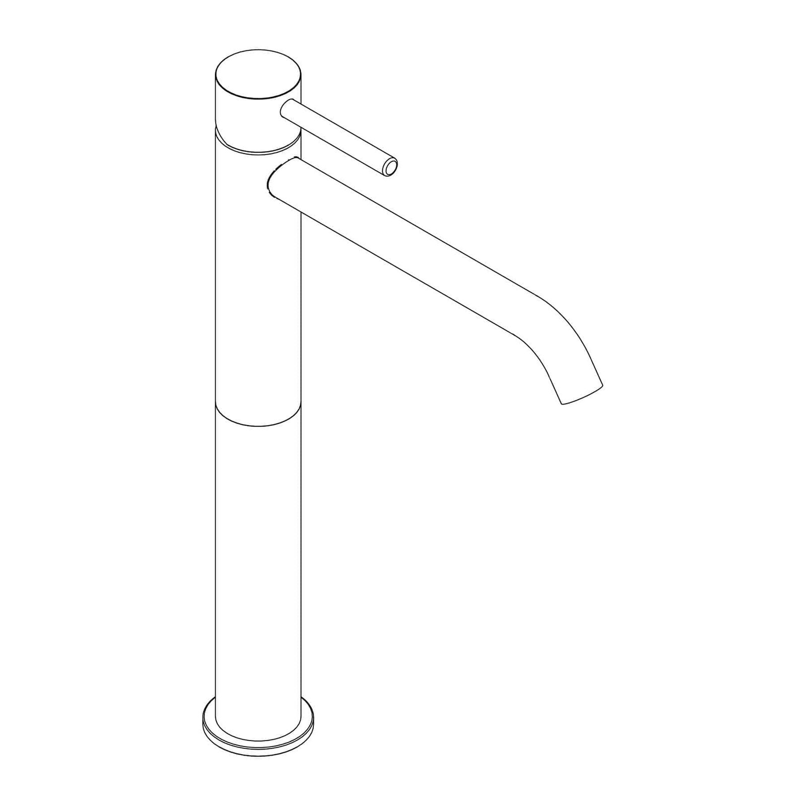 Miscelatore lavabo alto Ø 34 mm by AQUAELITE