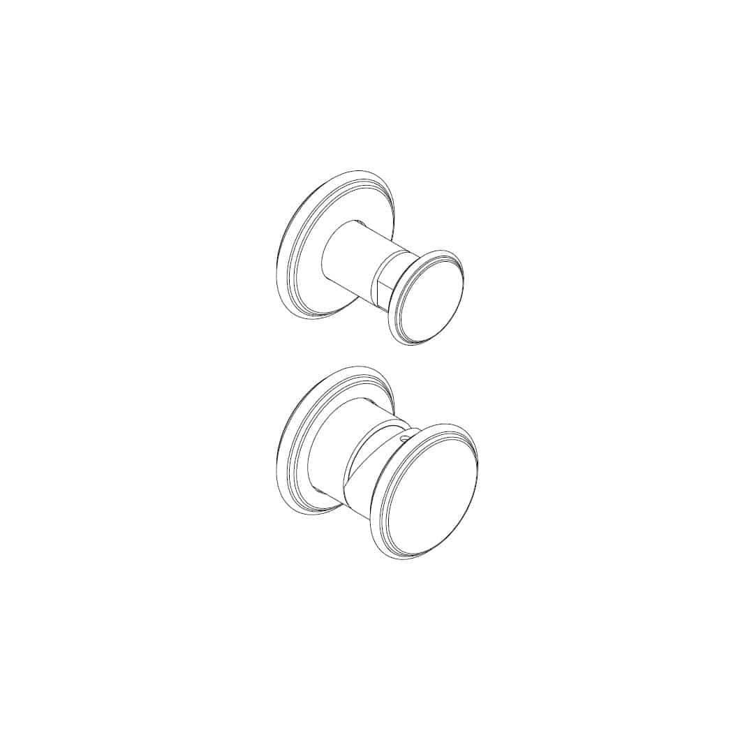 Miscelatore meccanico doccia incasso con deviatore 2 vie by AQUAELITE