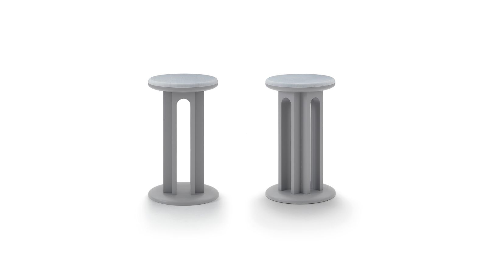 Arcolor small tables, seat system by Arflex