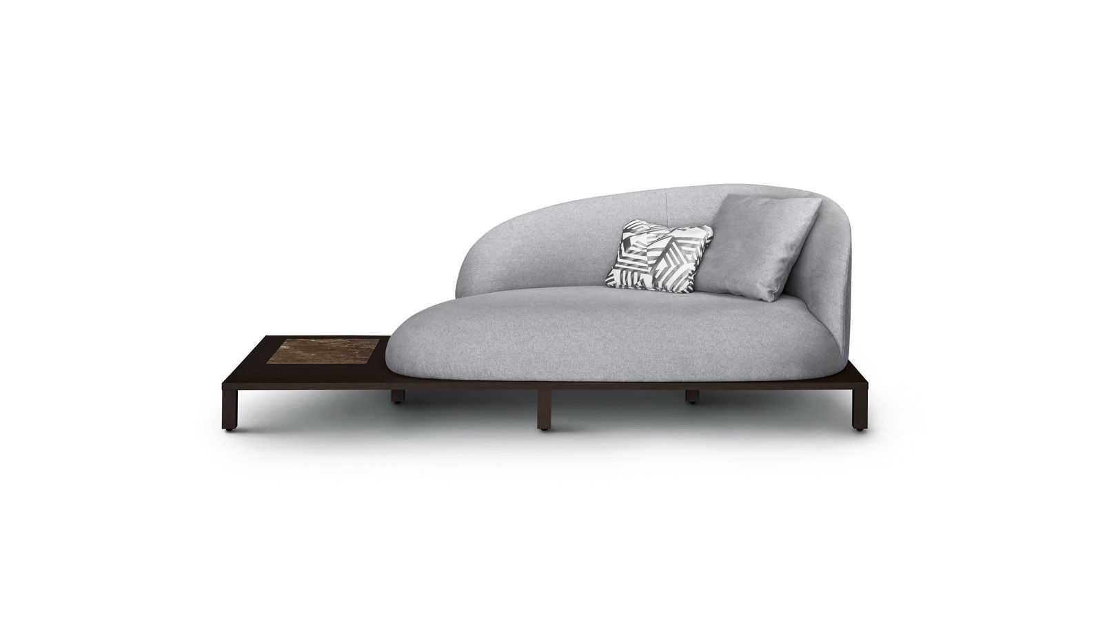 Bonsai sofa, small table by Arflex