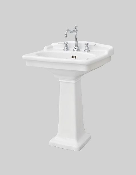 Hermitage Hec002 Wall Hung Column Washbasin by Artceram