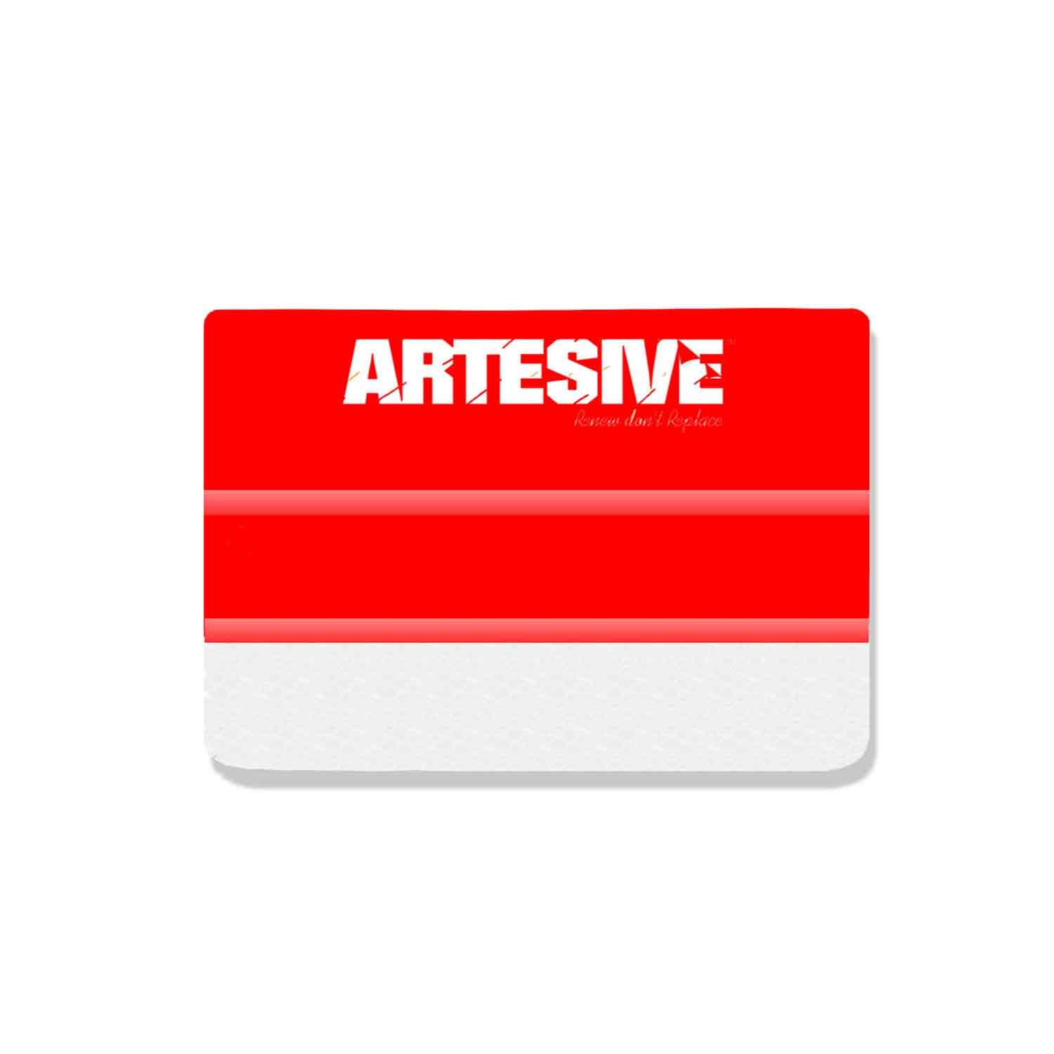 Artesive Mini Red - Multipurpose application squeegee with felt by Artesive