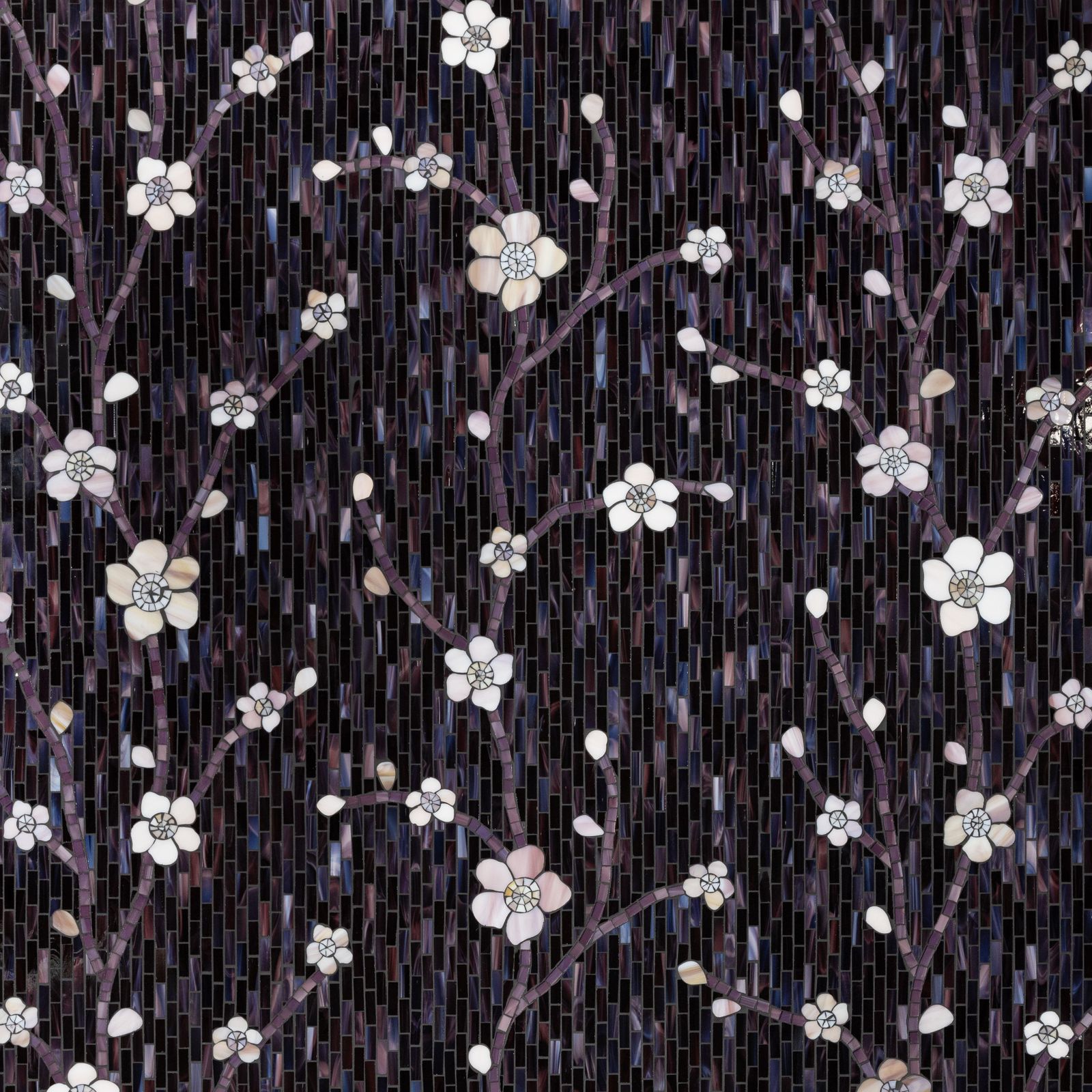 Cherry Mosaic Gloss Glass by Artistictile