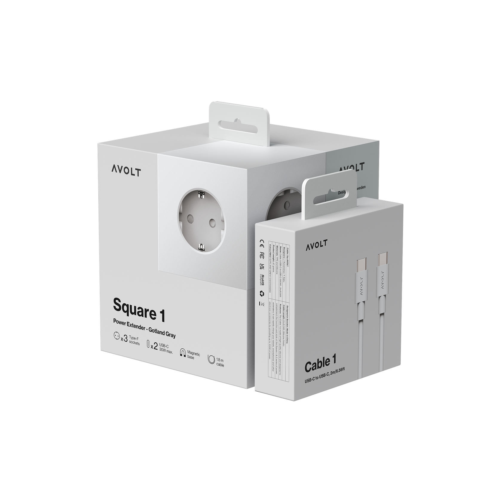 Gift Set | Square 1 + Cable 1 by Avolt