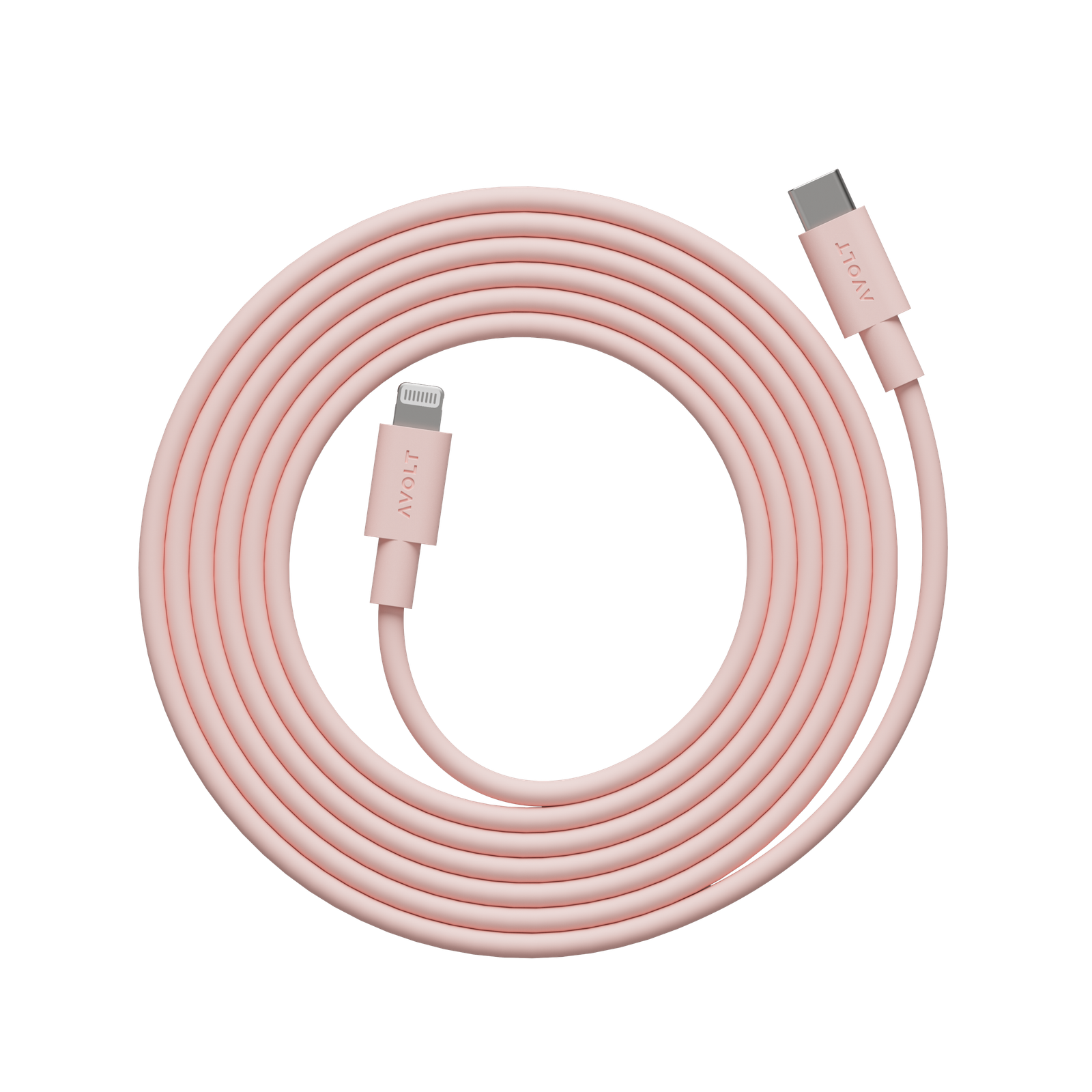 New Pink Cable 1 USB-C to Lightning - Premium Phone Charging Cable, Apple-Compatible by Avolt