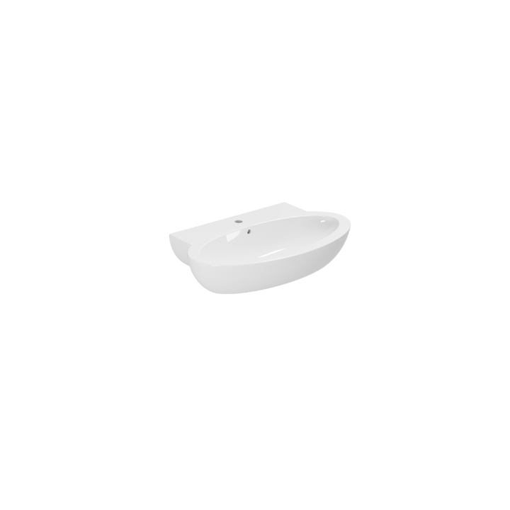 Lavabo Sospeso 80 cm Comoda: Lavabo sospeso in ceramica by Azzurra Ceramica