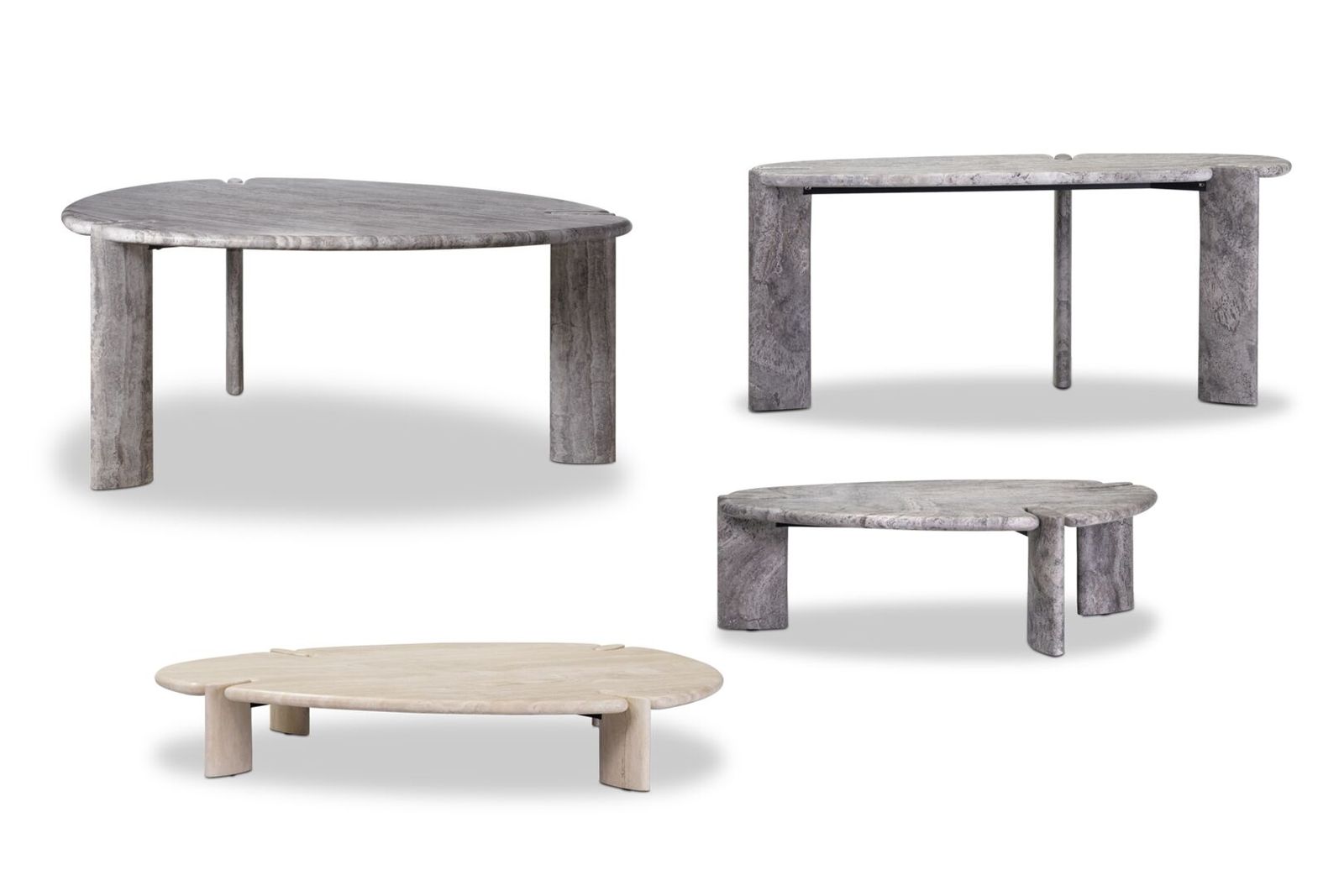 Isamu Stone Marble Dining Table for Elegant Dining Rooms by Baxter