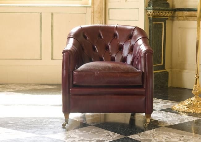 Wembley Tub Chair Leather Armchair by BertO