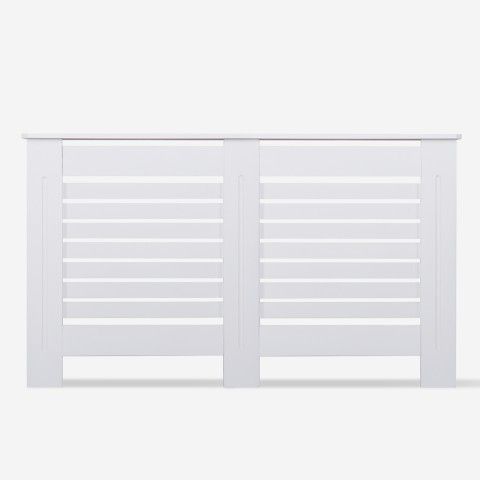 Copritermosifone copricalorifero 152x19x81,5h in legno moderno Wormer XL by BICA S.p.A