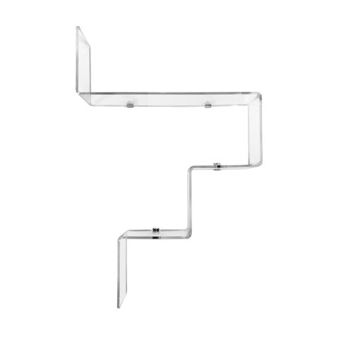 Mensola moderna in plexiglass trasparente di design VA-ET-VIENT 4 by BICA S.p.A