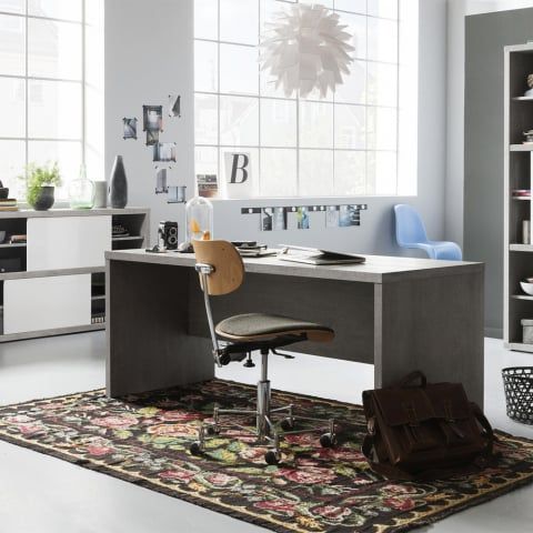 Scrivania in legno design moderno 178x69cm per ufficio e studio Xxl by BICA S.p.A