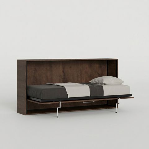 Letto singolo a scomparsa orizzontale 85x185cm doghe legno Kando NC by BICA S.p.A