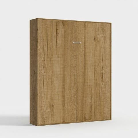 Letto matrimoniale a scomparsa 160x190cm armadio a parete legno Kentaro Oak by BICA S.p.A