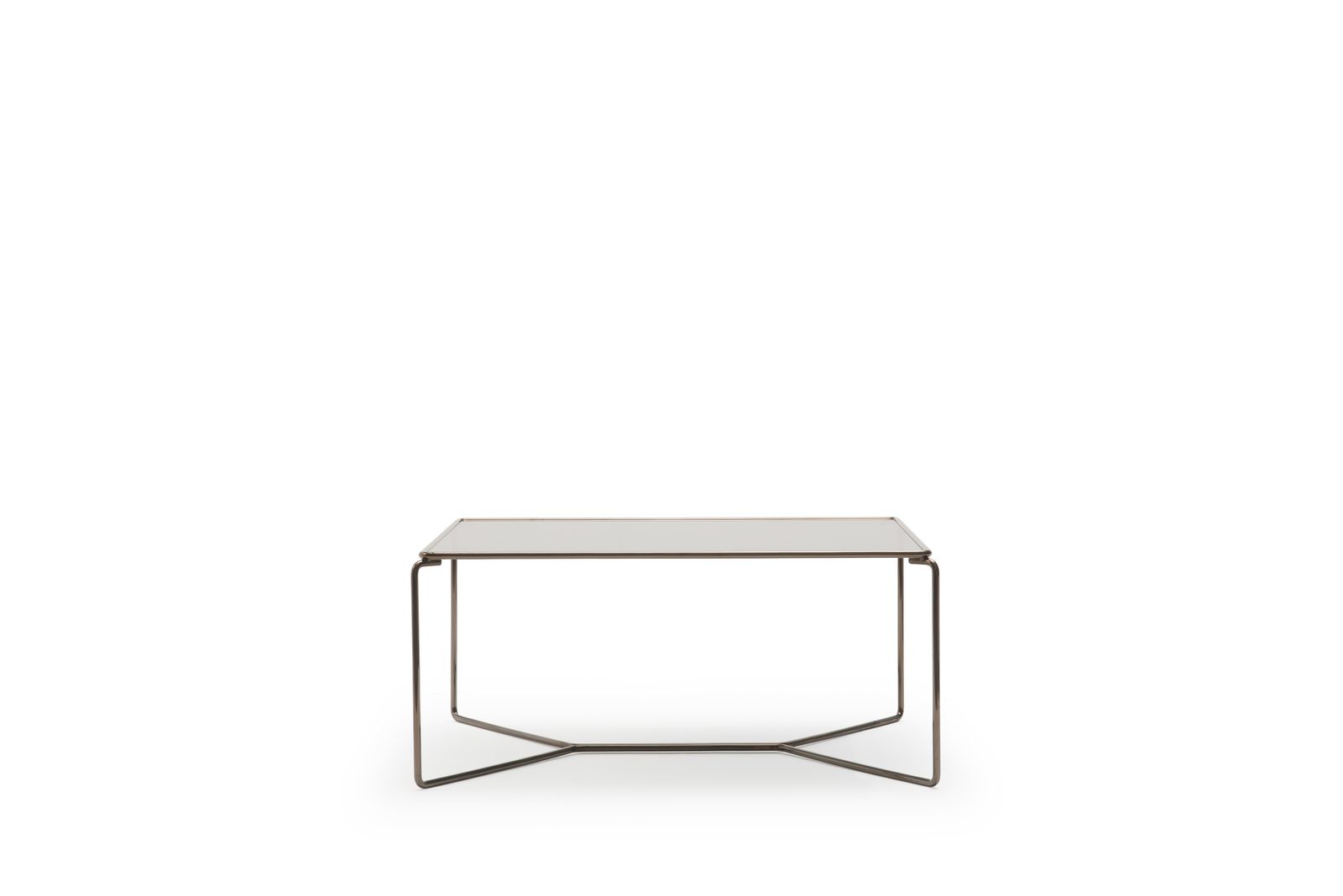 MARCEL 472 - Rectangular steel coffee table by Billiani