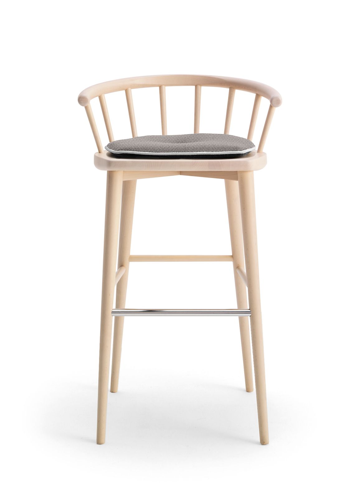 W. 607 - High beech stool by Billiani