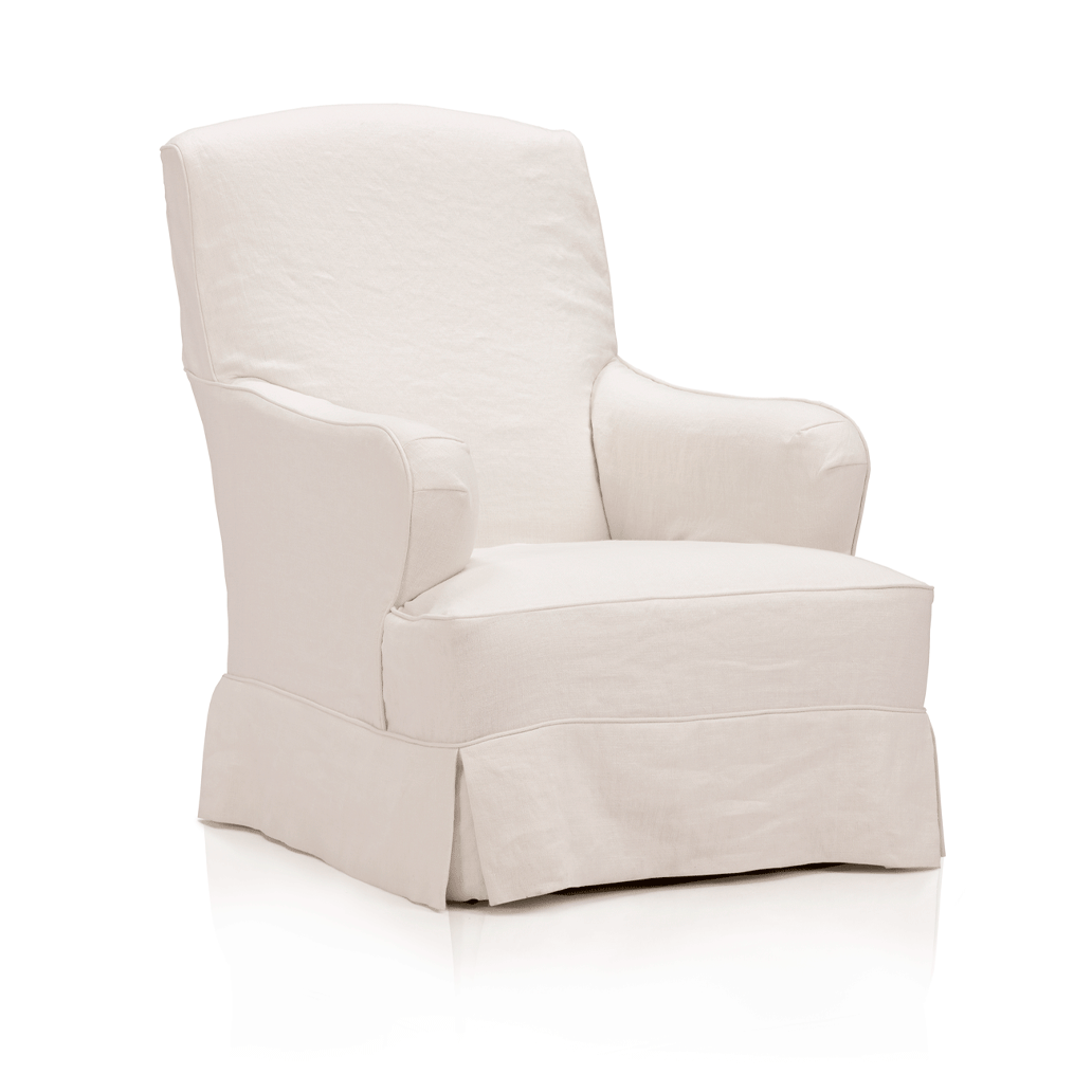 INGRID - Linen armchair with armrests by Blasco