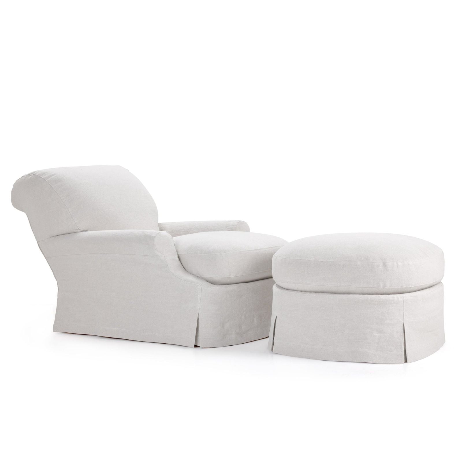 TAYLOR - Linen armchair with armrests by Blasco