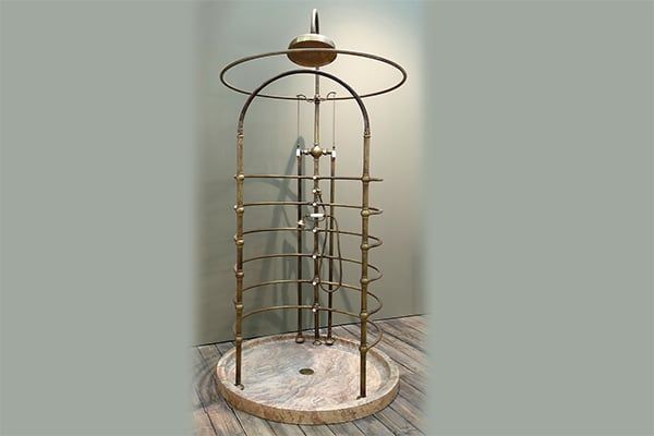Vintage round shower by BLEU PROVENCE