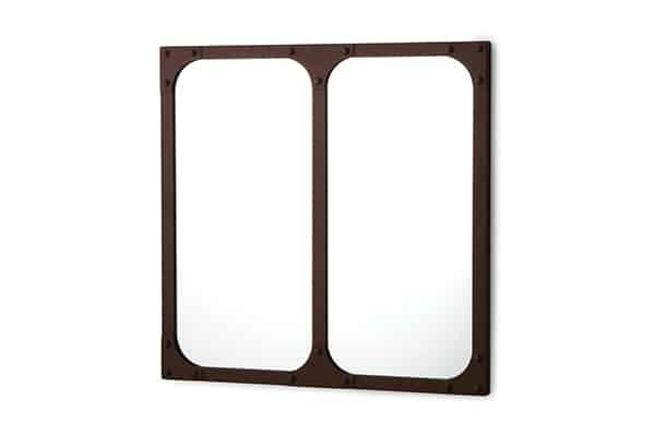 Industrial square mirror 60×60 by BLEU PROVENCE