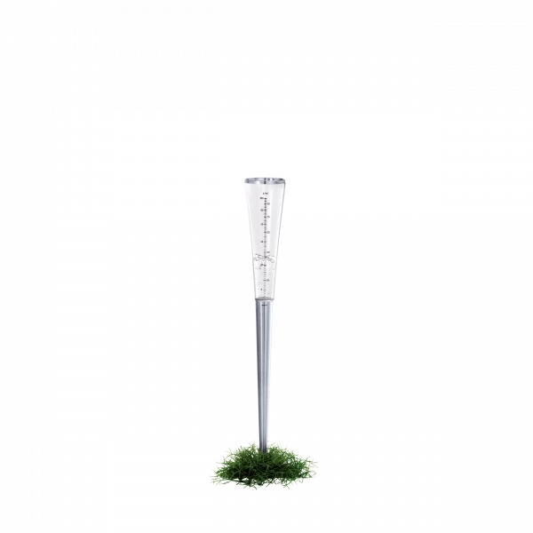 CAMPO rain gauge made of stainless steel & acrylic glass by Blomus