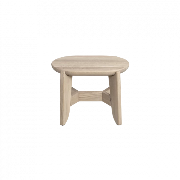 ELI oak step stool, 30 cm, Wood color by Blomus