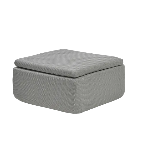 GROVA Stool Module Zinc – flexible for your outdoor lounge by Blomus