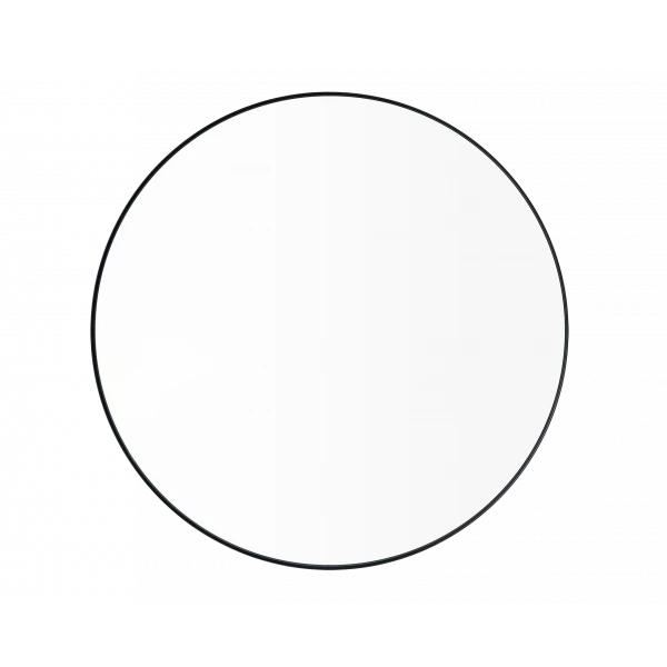 RIM Wall Mirror Black L Ø 80 cm by Blomus