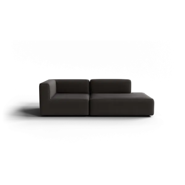 TASI 2-seater sofa, open end right, taupe bouclé by Blomus