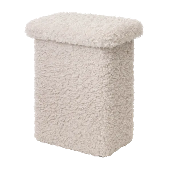 TEDDY T Stool Moonbeam | Fluffy soft & versatile by Blomus