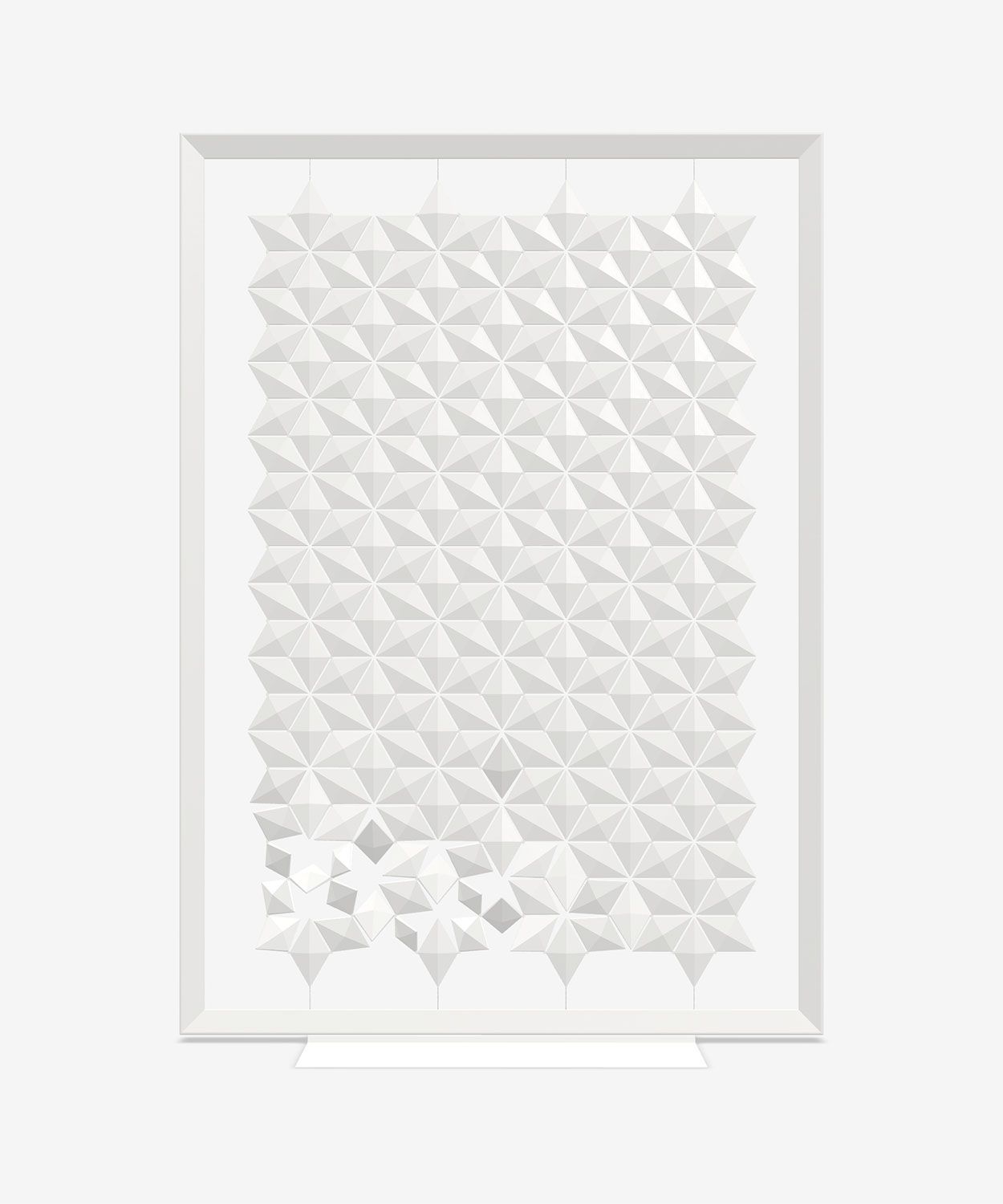 Freestanding room divider Facet 170 x 240cm in White by Bloomming
