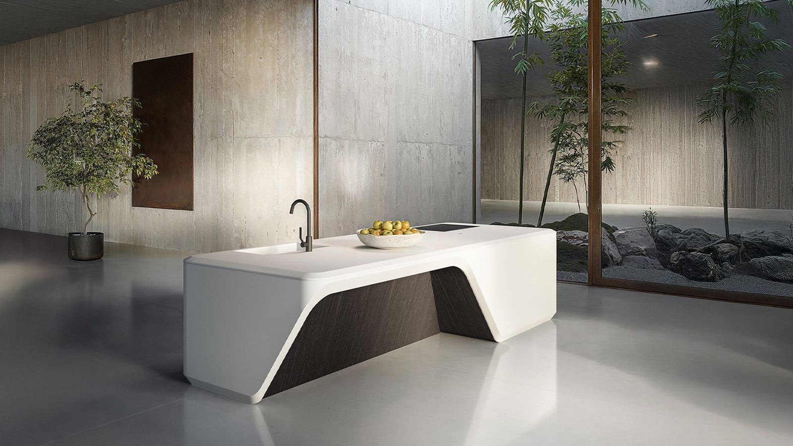 Cove Kitchen Monoblock by Boffi
