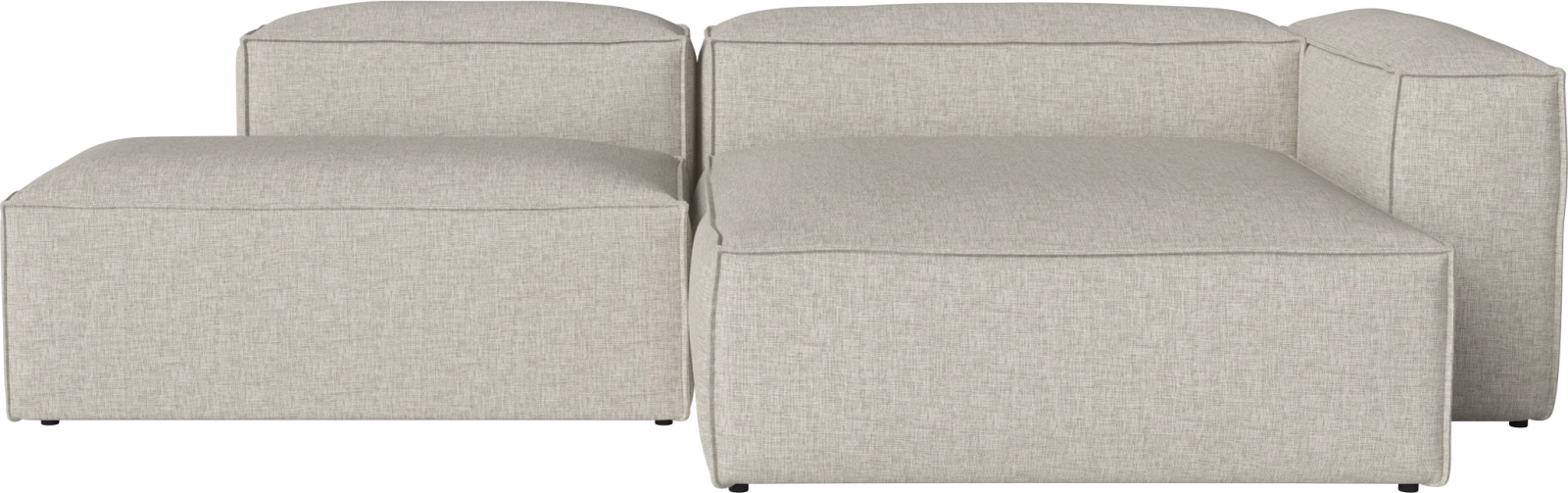 Cosima 2 Modules depth 100 cm w. large chaise longue – right – and open end – left by Bolia