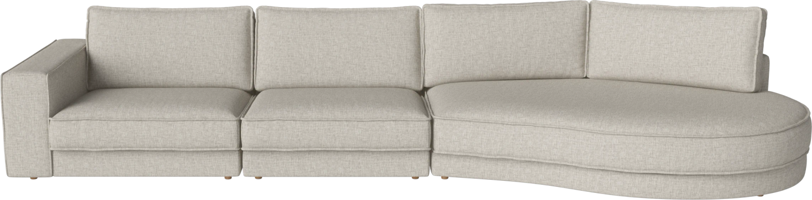 Noora 3 Modules w. open end rounded large – right by Bolia