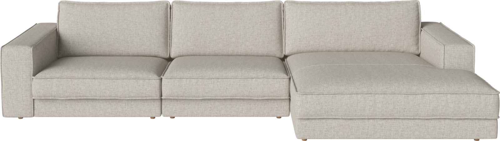 Noora 3 modules with grand chaise longue 370 x 190/127 cm - right by Bolia