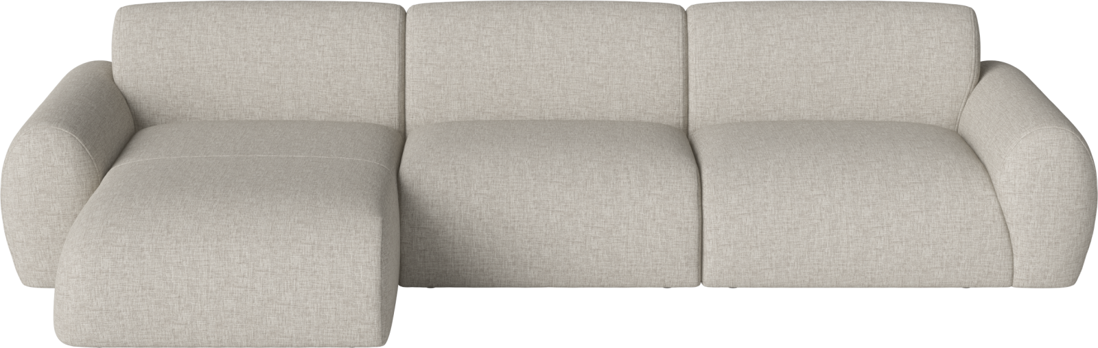 Núvol 3 Modules with small corner and chaise longue - left by Bolia
