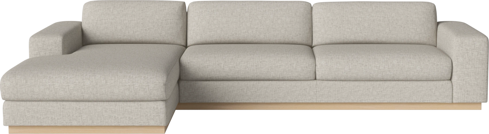 Sepia 4 seater sofa with chaise longue left by Bolia
