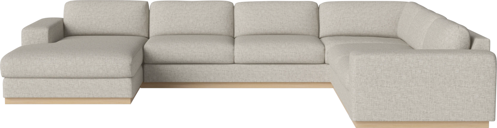 Sepia 7 seater cornersofa w. chaise longue left by Bolia