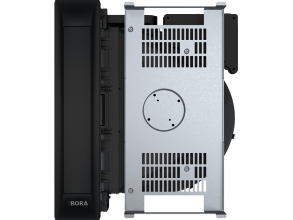 All Black extractor system with an integrated fan PKAS3AB by BORA