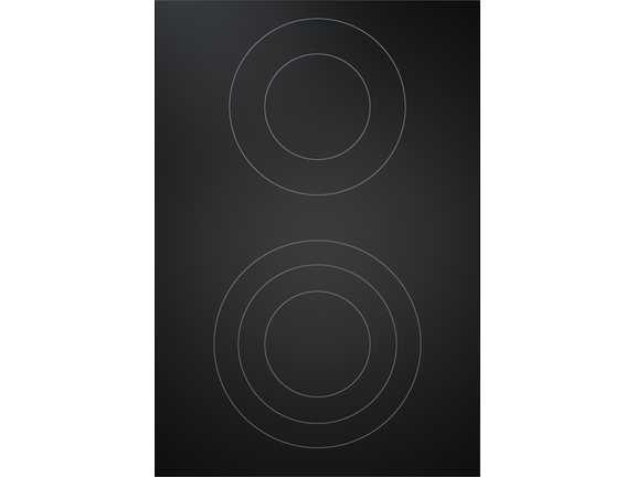 Pro HiLight cooktop 3-ring/2-ring All Black PKC3AB by BORA