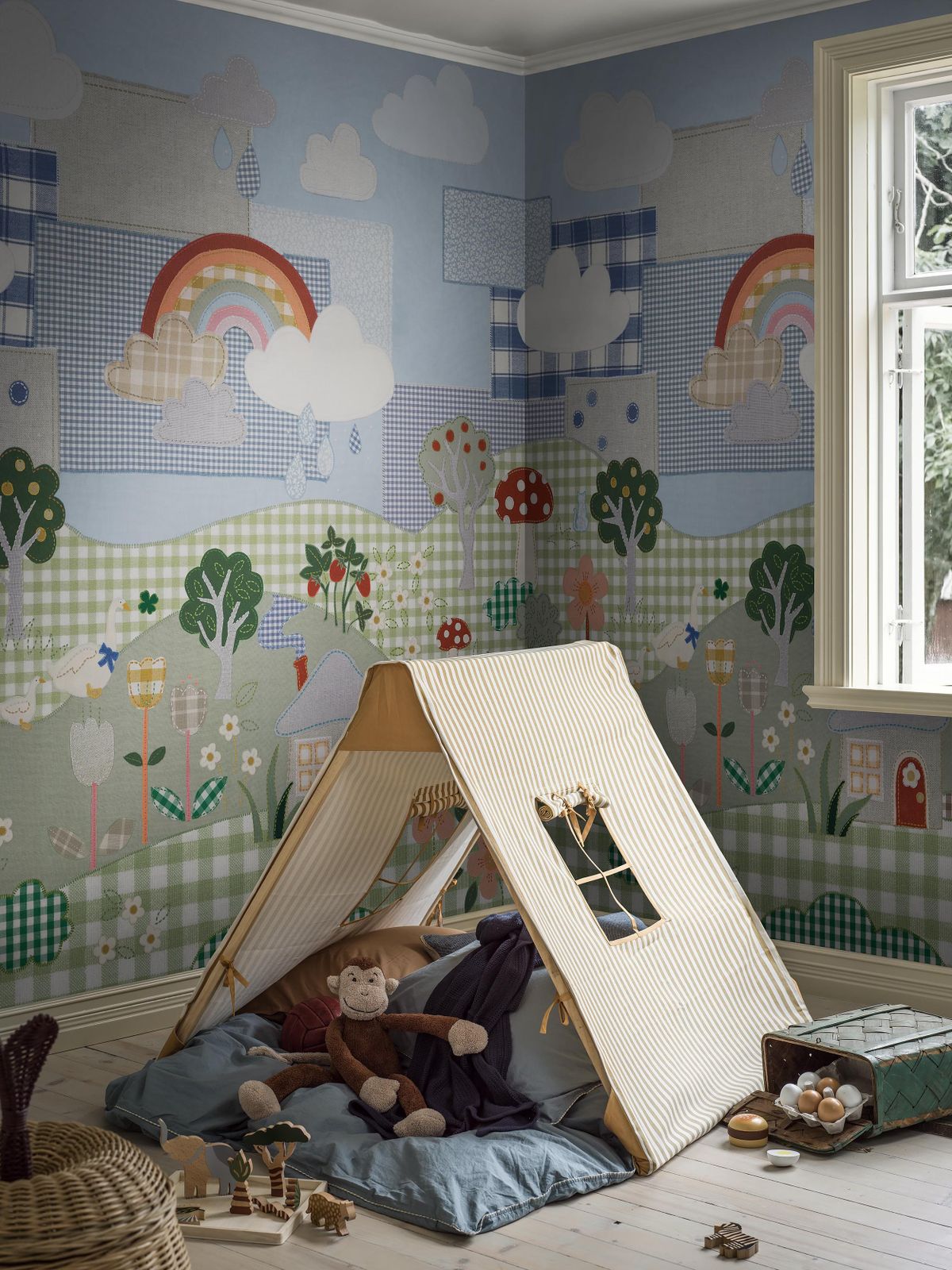 Cottage Patchwork 9869W by Borastapeter
