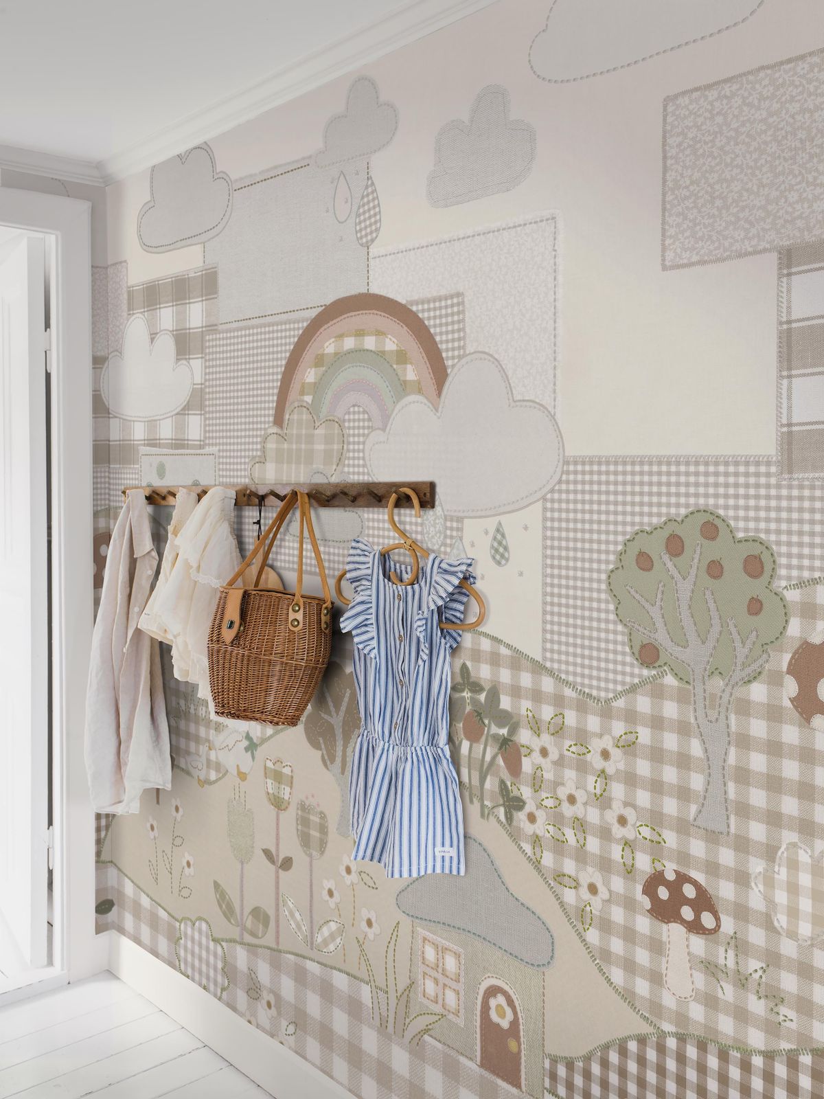 Cottage Patchwork 9868W by Borastapeter